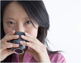 women drinking tea